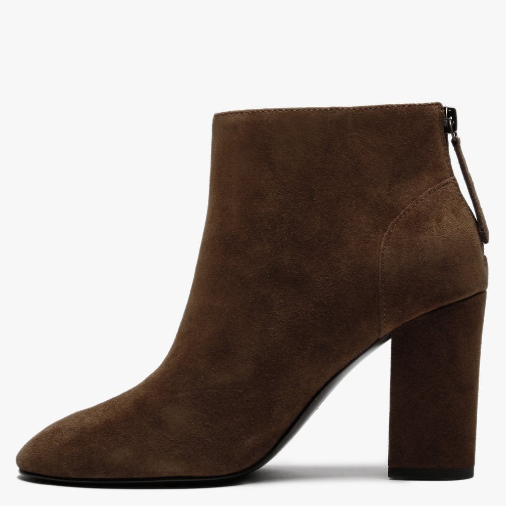 Joy Russet Suede Ankle Boots