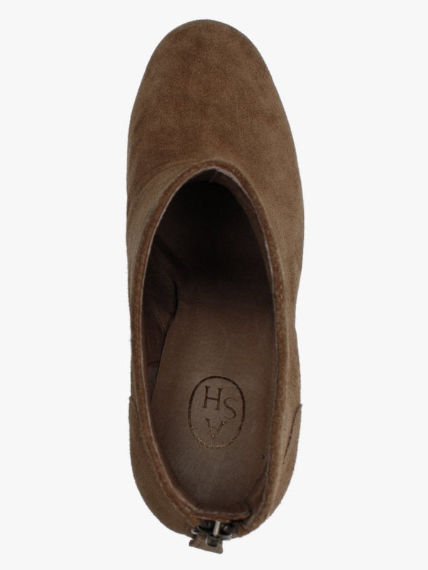 Joy Russet Suede Ankle Boots