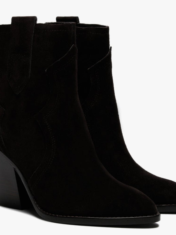 Esquire Africa Dark Brown Suede Western Ankle Boots