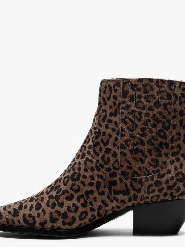 Future Leopard Suede Ankle Boots