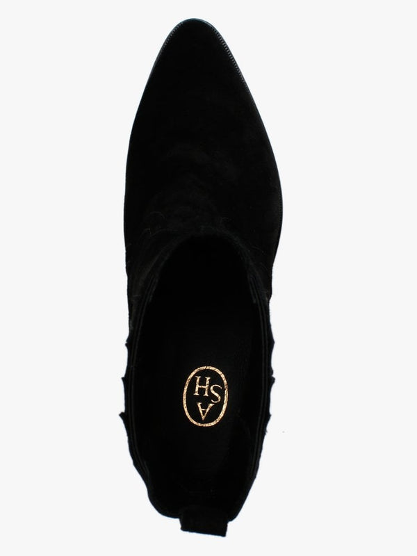 Future Black Suede Ankle Boots