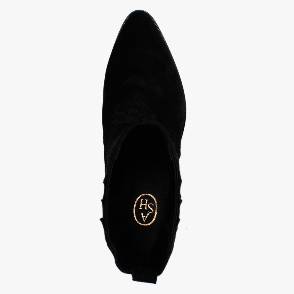 Future Black Suede Ankle Boots