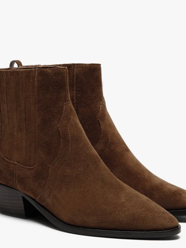 Future Russet Suede Ankle Boots
