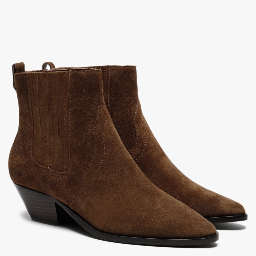 Future Russet Suede Ankle Boots