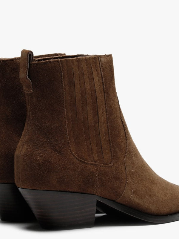 Future Russet Suede Ankle Boots
