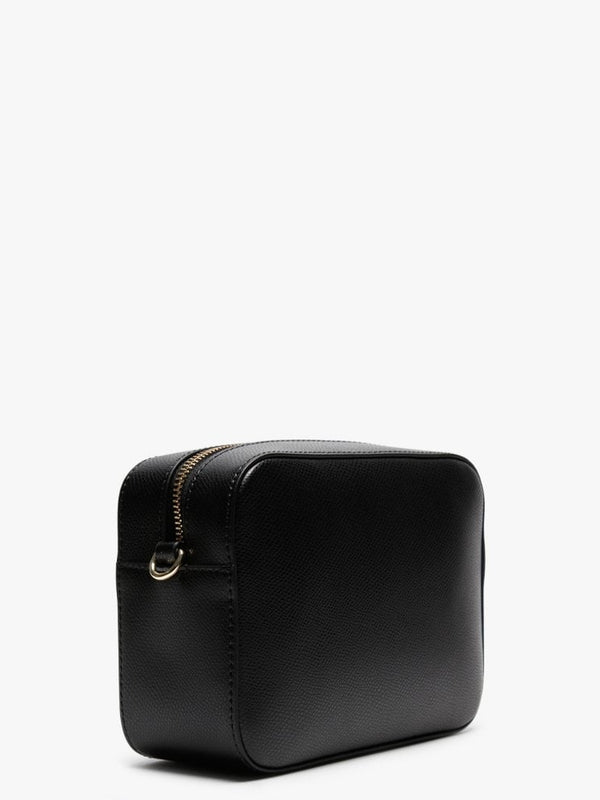 Raised Eagle Black Pebbled Camera Bag