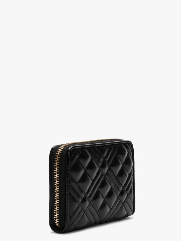 Quilted Black Coin Purse