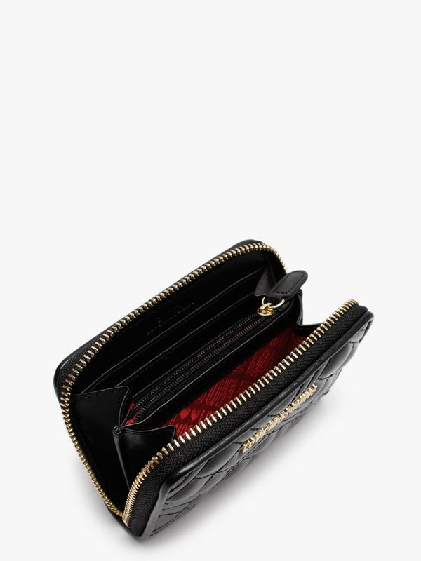 Quilted Black Coin Purse