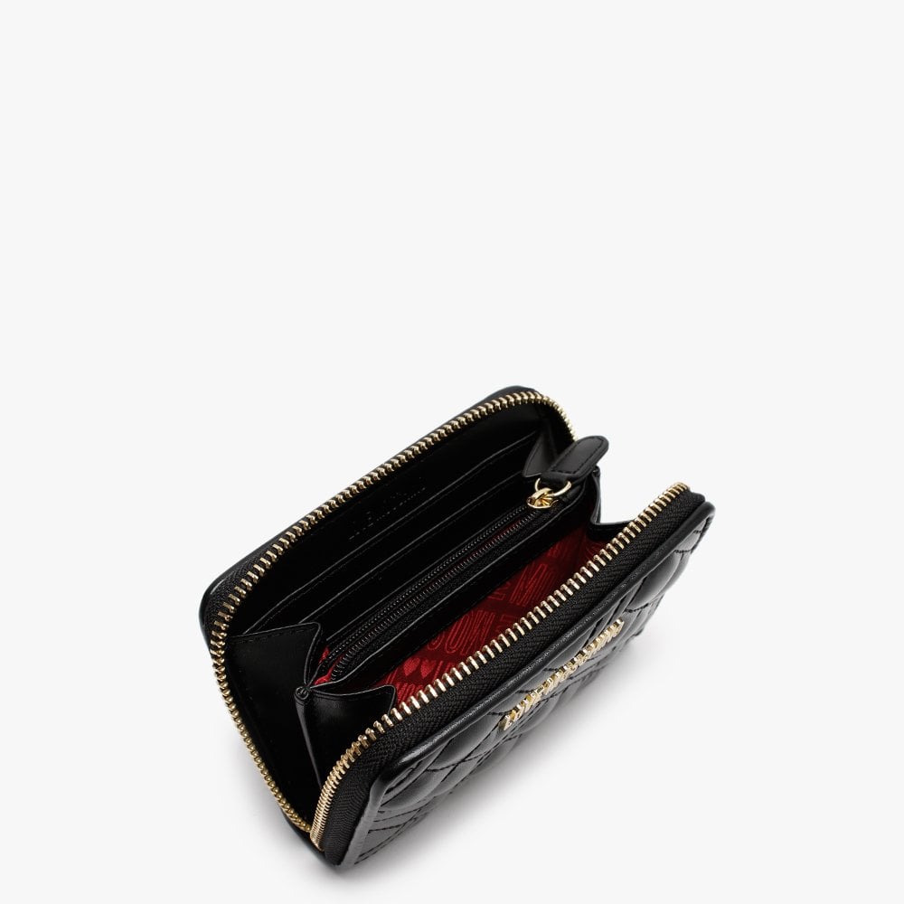 Quilted Black Coin Purse