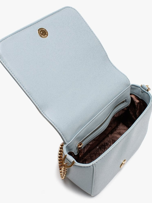 Mini Studded Quilted Blue Cross-Body Bag