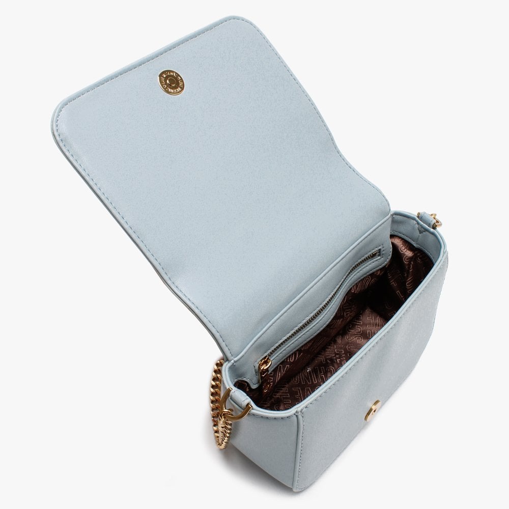 Mini Studded Quilted Blue Cross-Body Bag