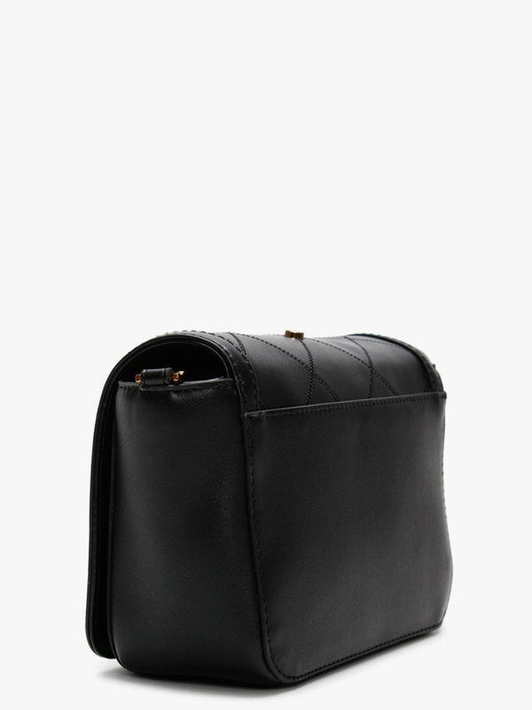 Mini Studded Quilted Black Cross-Body Bag