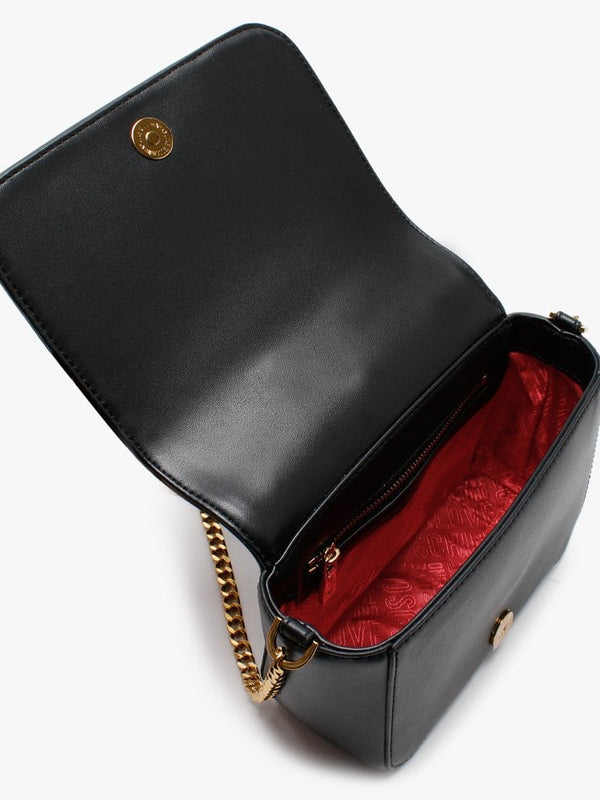 Mini Studded Quilted Black Cross-Body Bag