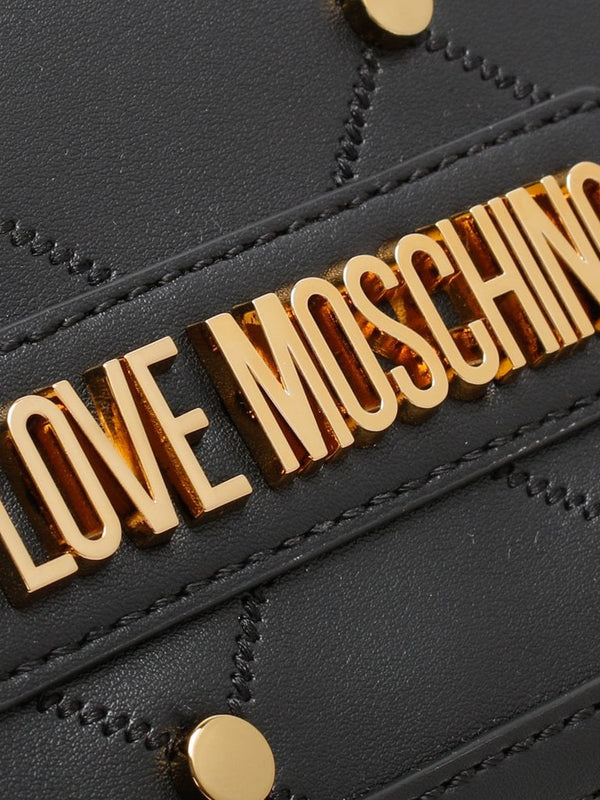 Mini Studded Quilted Black Cross-Body Bag