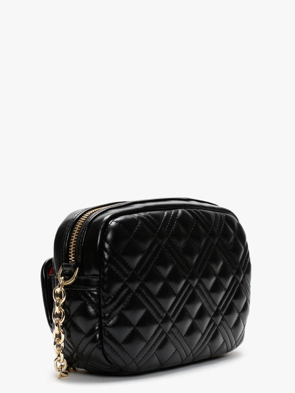 Quilted Black Cross-Body Bag
