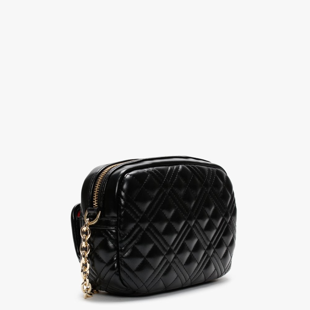 Quilted Black Cross-Body Bag