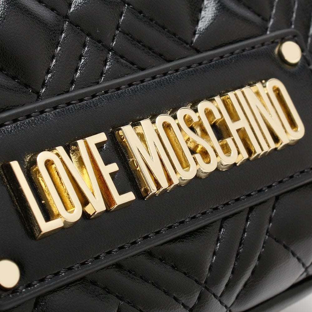 Quilted Black Cross-Body Bag