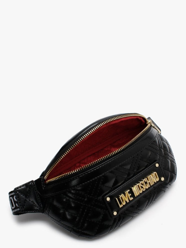 Quilted Black Belt Bag