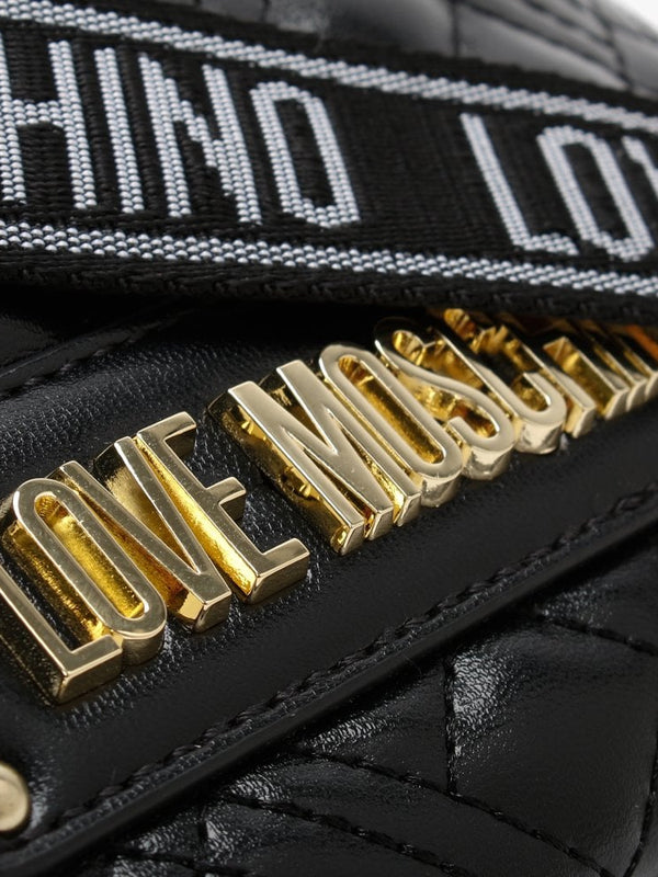 Quilted Black Belt Bag