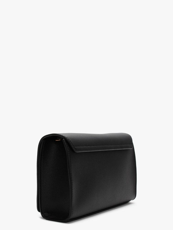 Studded Logo Black Clutch Bag