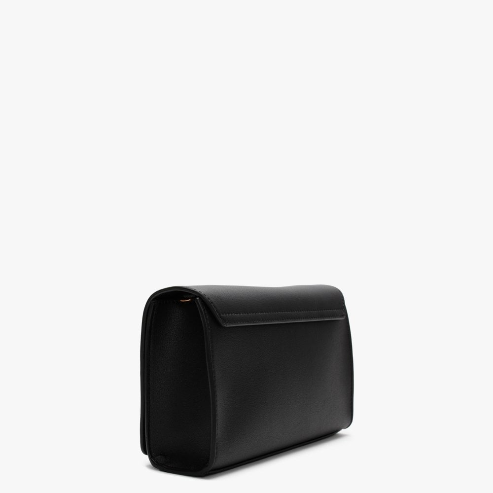 Studded Logo Black Clutch Bag