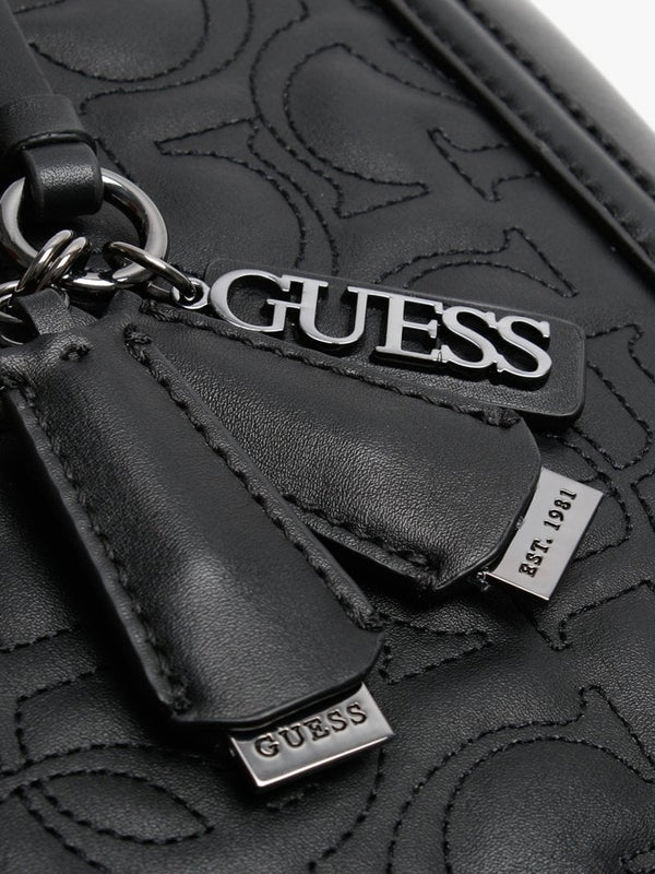 New Wave Black Quilted Tote Bag