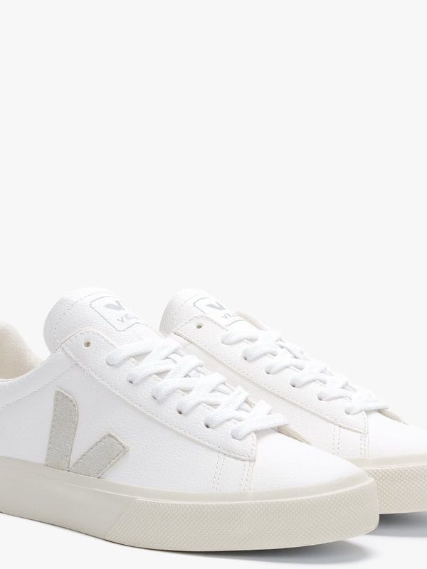 Campo White Natural Leather Trainers
