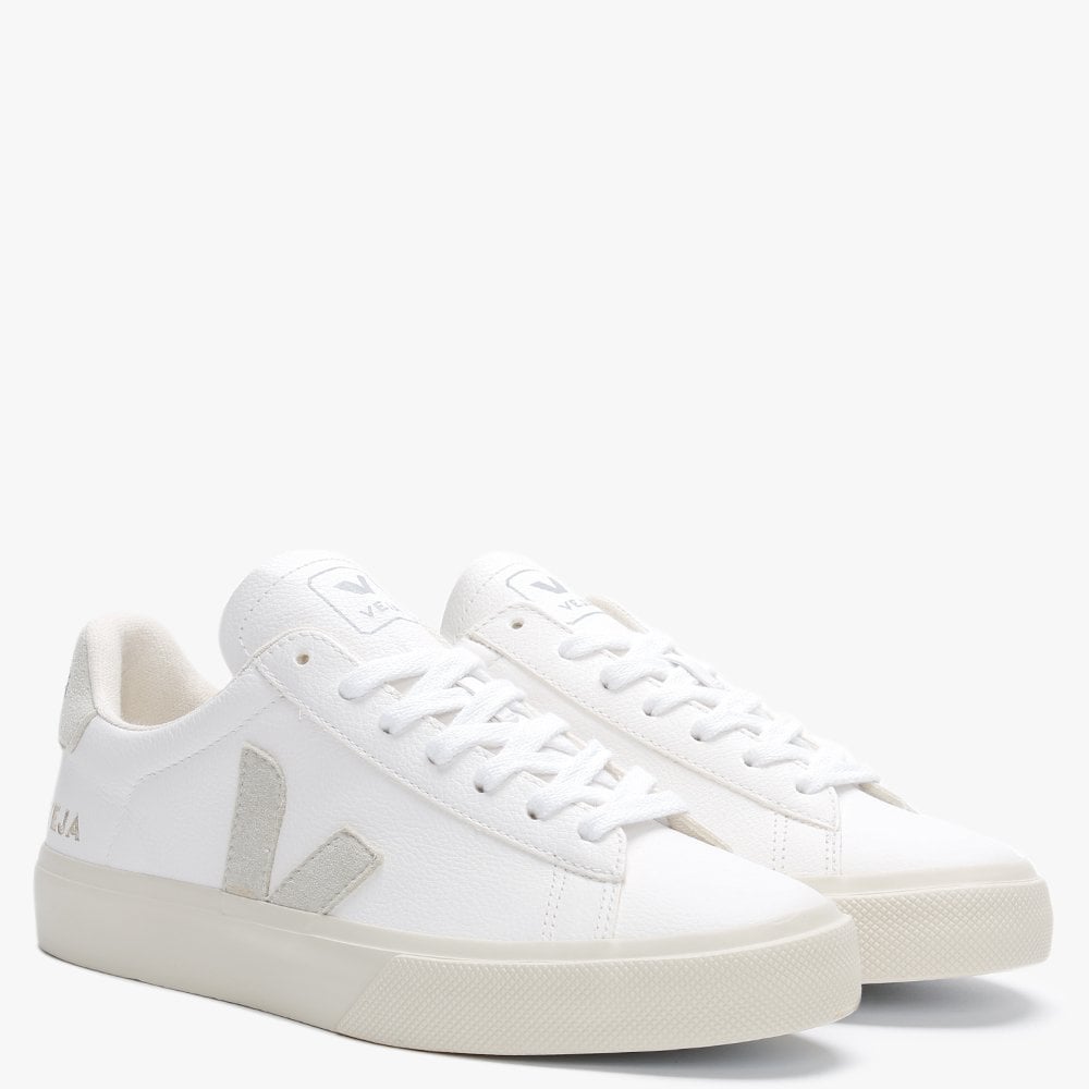 Campo White Natural Leather Trainers