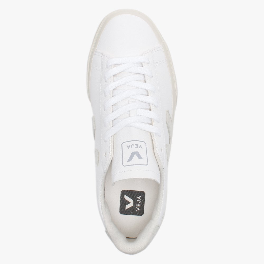 Campo White Natural Leather Trainers