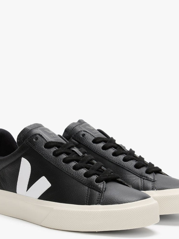 Campo Easy Black White Leather Trainers