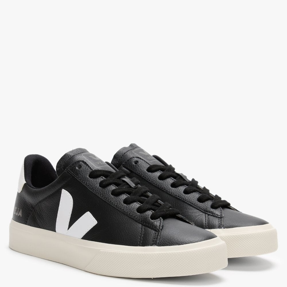 Campo Easy Black White Leather Trainers