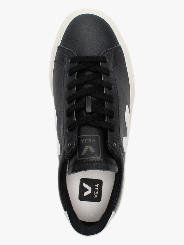 Campo Easy Black White Leather Trainers
