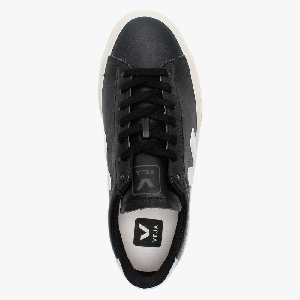 Campo Easy Black White Leather Trainers