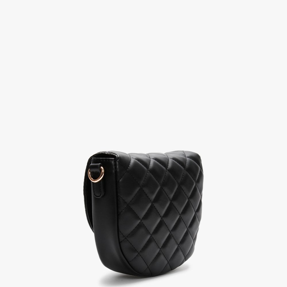 Ocarina Black Quilted Shoulder Bag