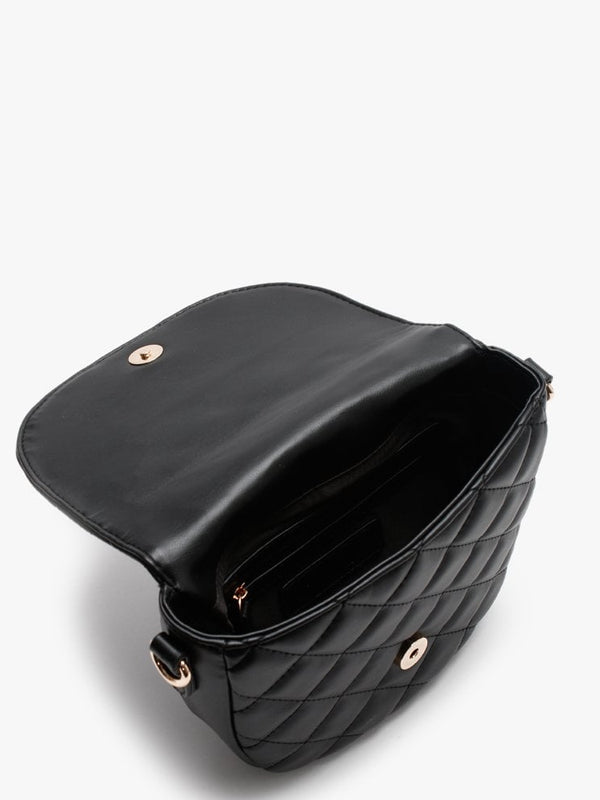 Ocarina Black Quilted Shoulder Bag