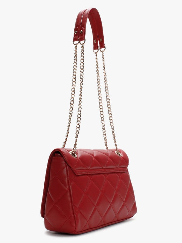 Ocarina Red Quilted Satchel Bag