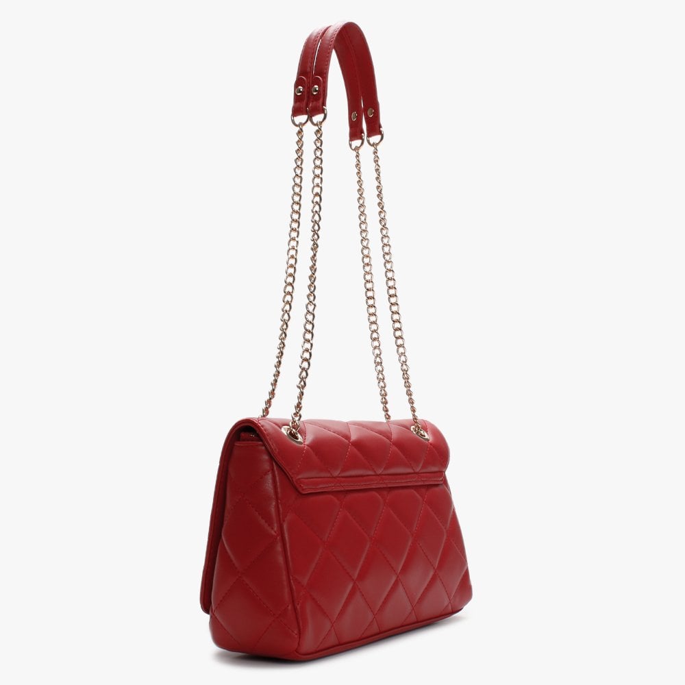 Ocarina Red Quilted Satchel Bag