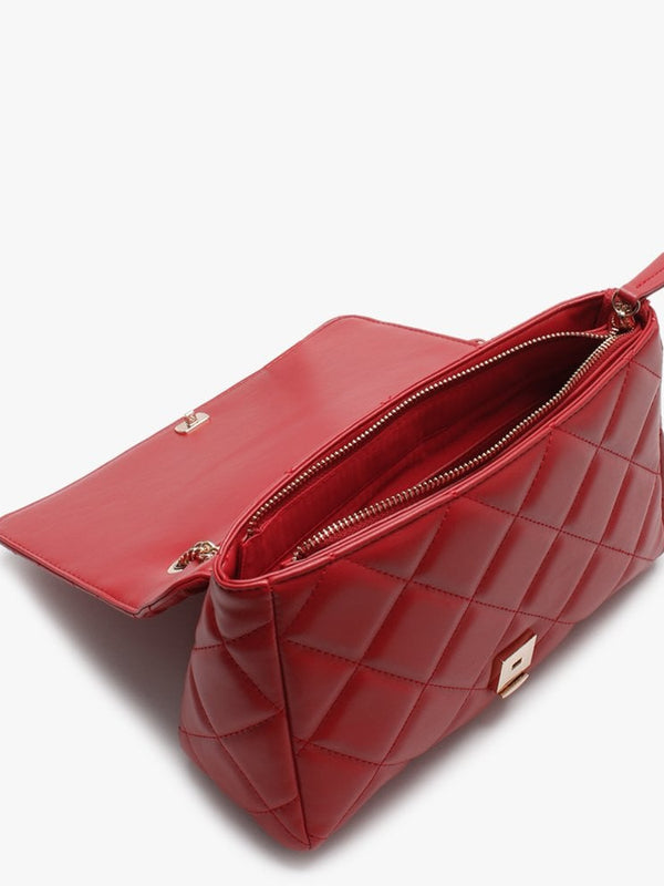 Ocarina Red Quilted Satchel Bag