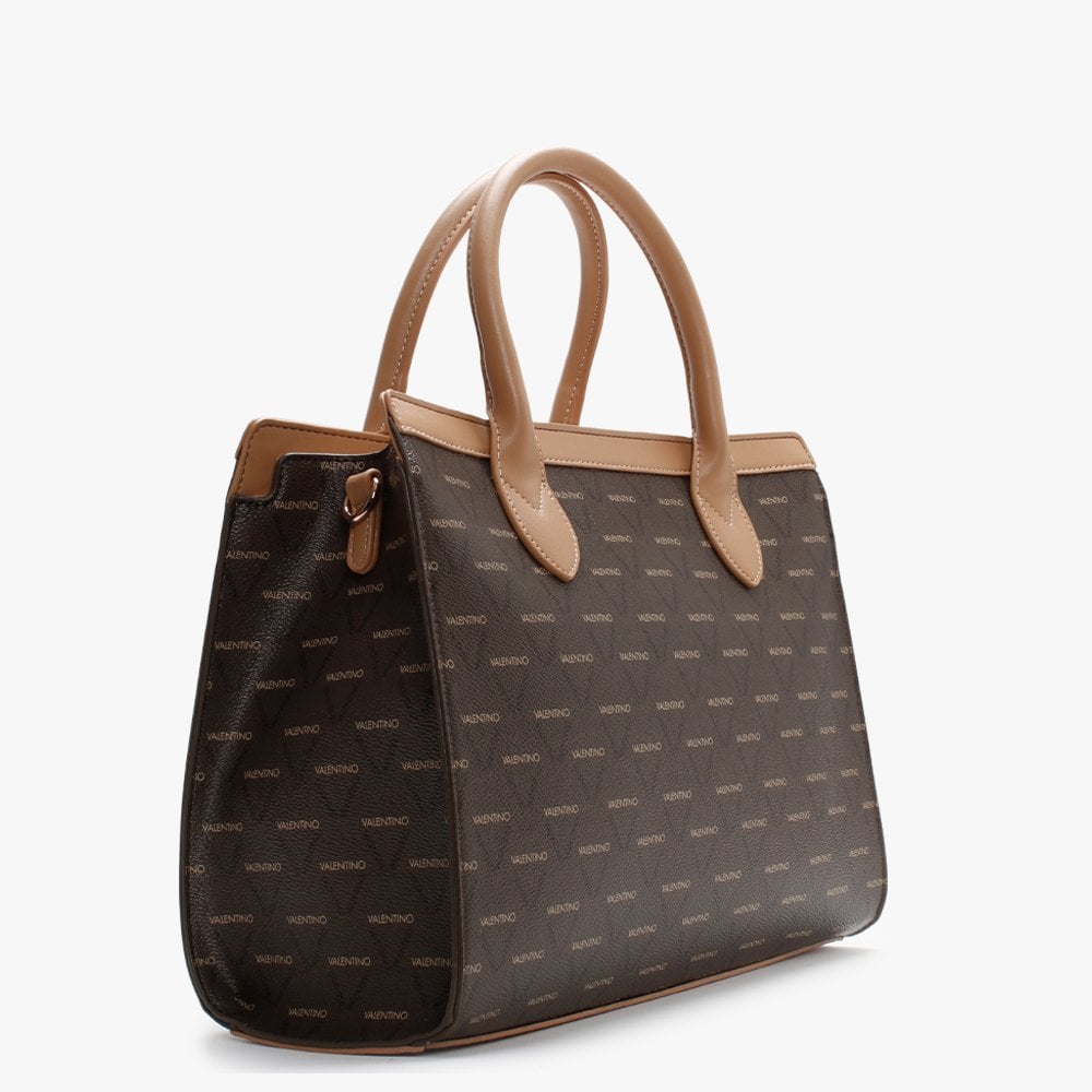Liuto Tan Repeat Logo Shoulder Bag