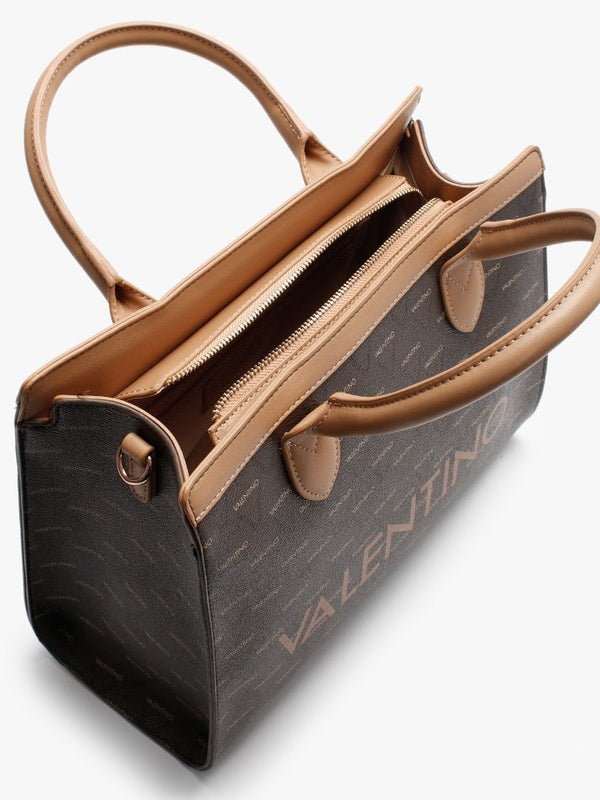 Liuto Tan Repeat Logo Shoulder Bag