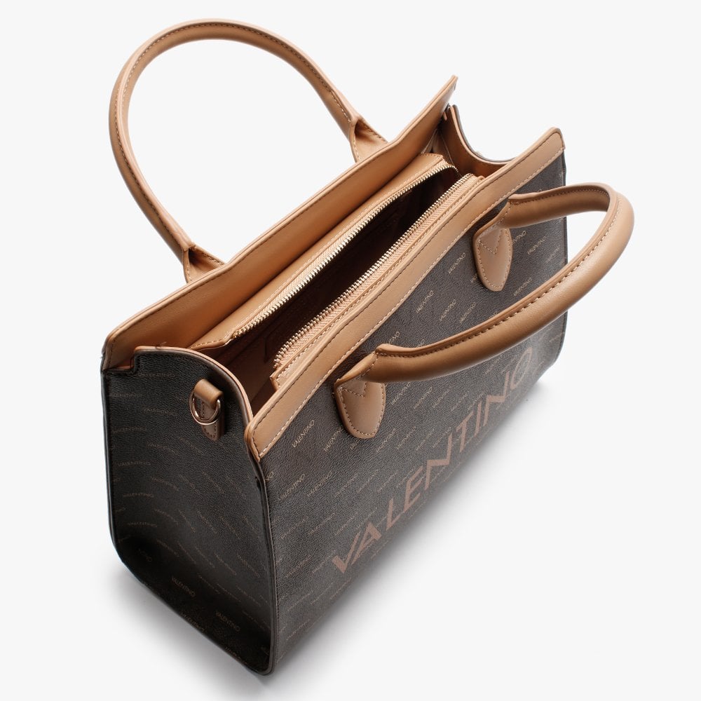 Liuto Tan Repeat Logo Shoulder Bag