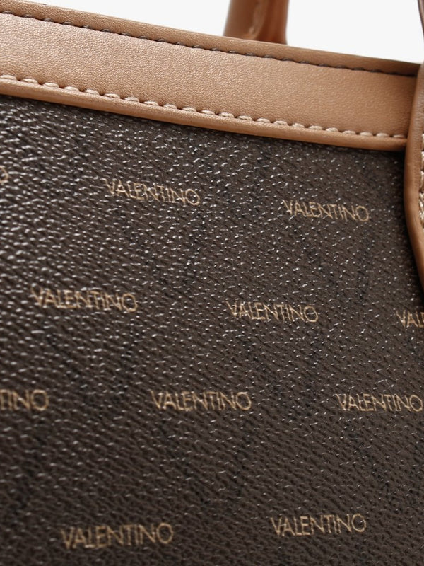 Liuto Tan Repeat Logo Shoulder Bag