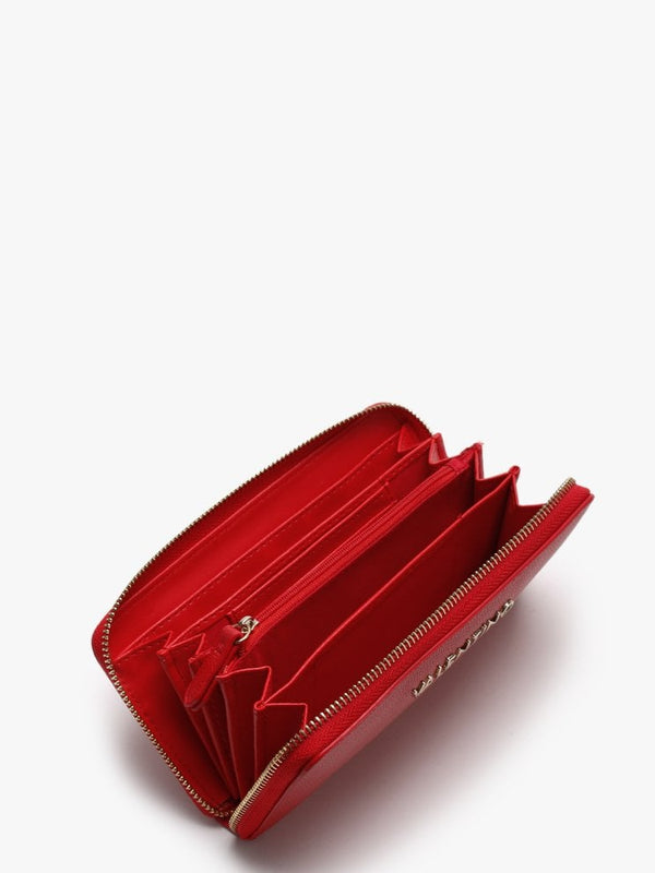 Divina Red Zip Around Wallet