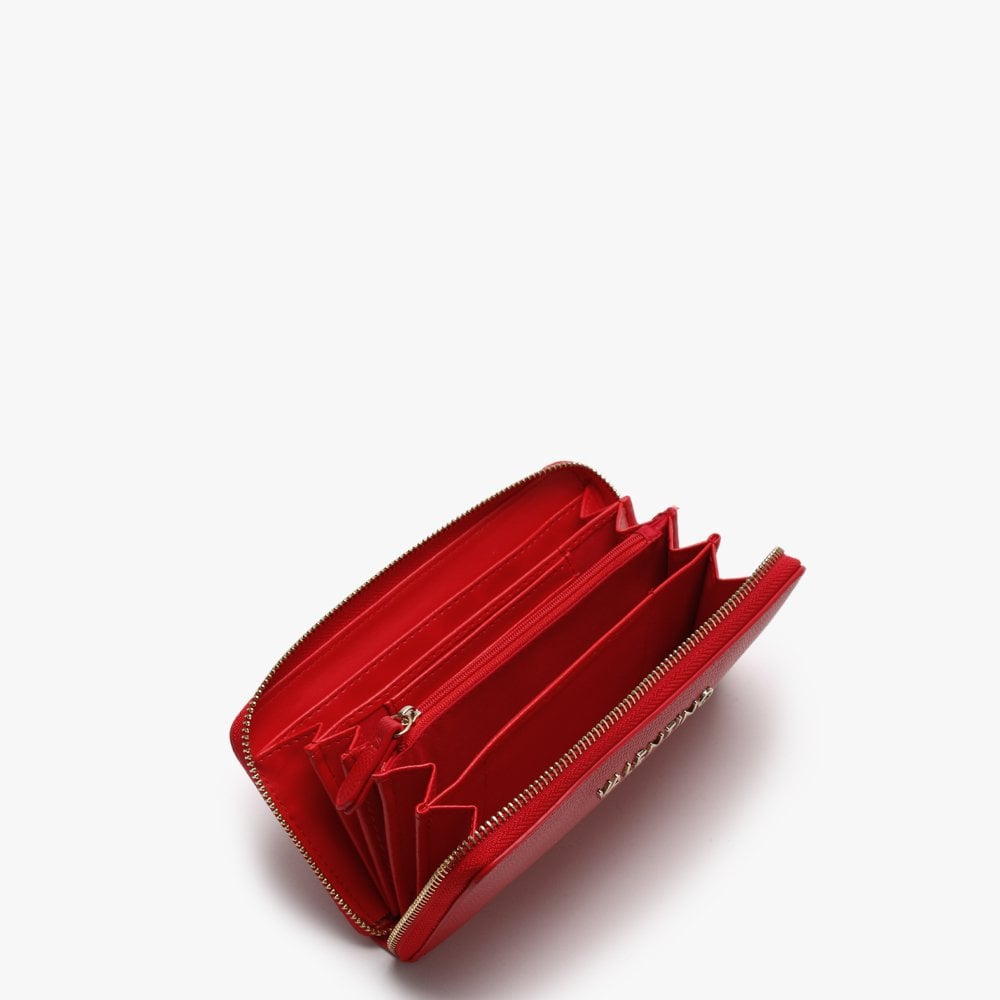 Divina Red Zip Around Wallet
