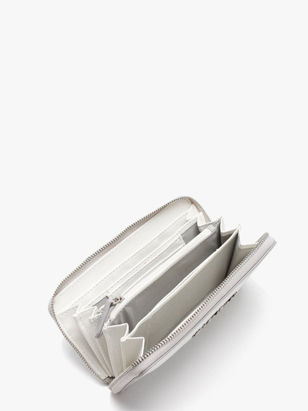 Divina Silver Zip Around Wallet