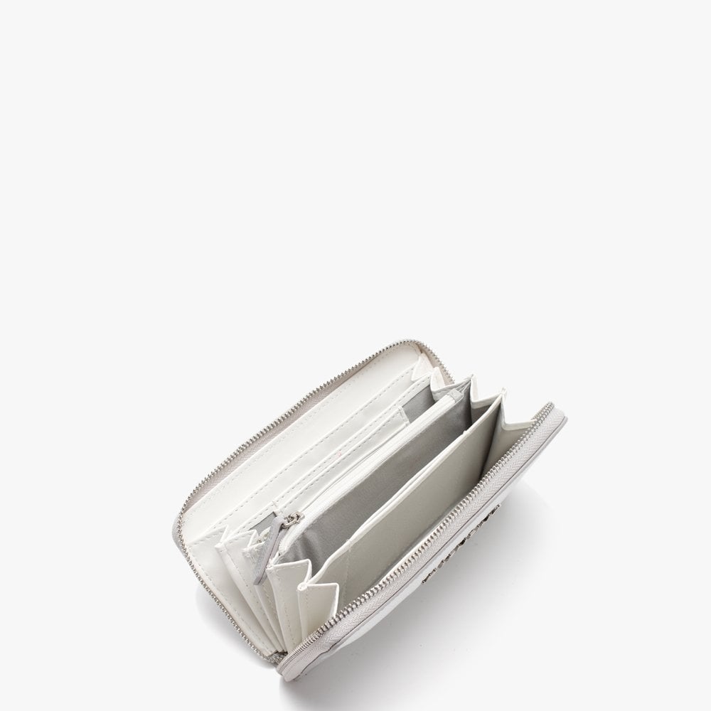 Divina Silver Zip Around Wallet