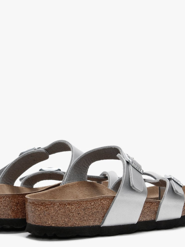 Mayari Silver Birko-Flor Thong Sandals