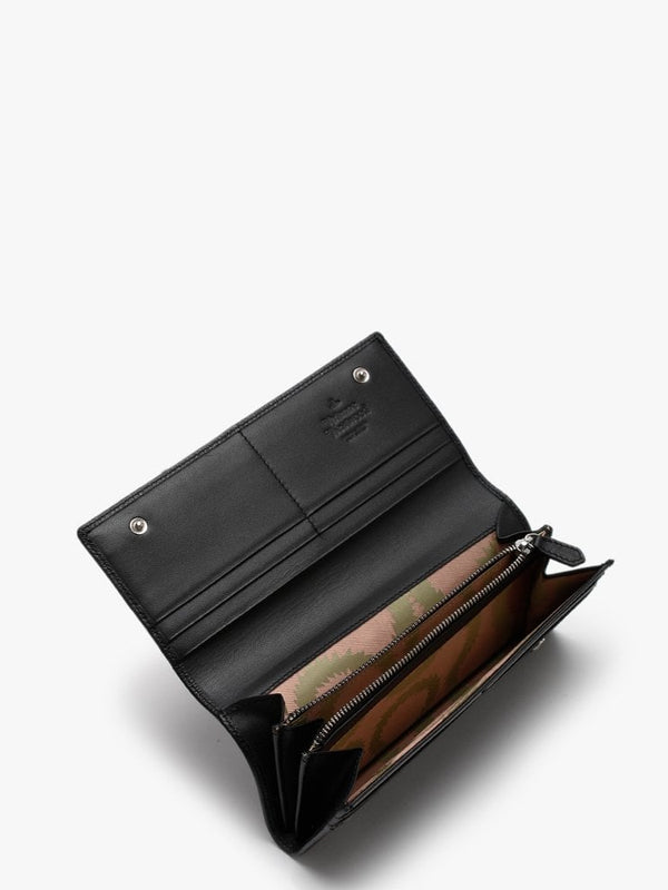Windsor Black Leather Card Holder Wallet