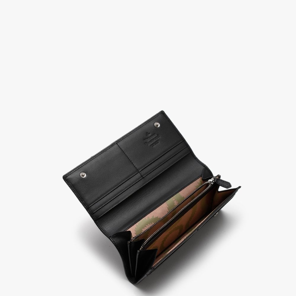 Windsor Black Leather Card Holder Wallet