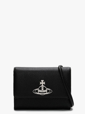 Johanna Black Vegan Cross-Body Wallet